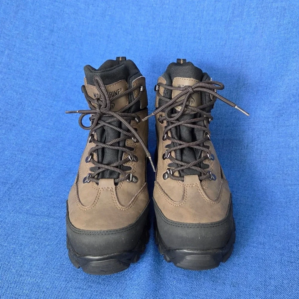 Wolverine Spencer 9.5 M Waterproof Brown Leather Hiking Boots Like New W05103